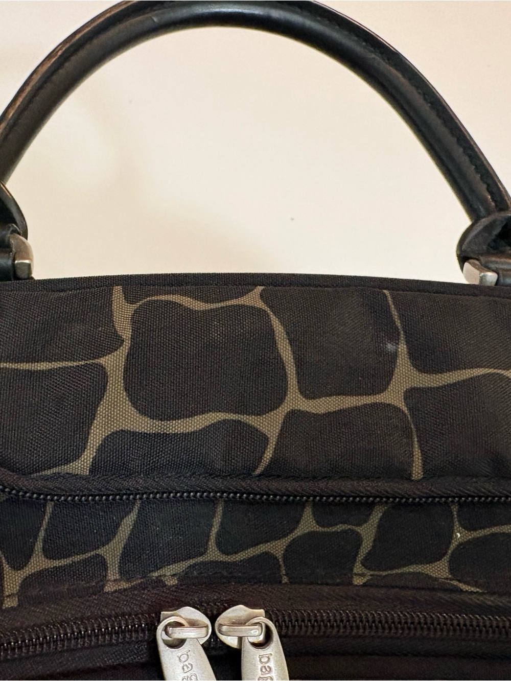 Baggallini Brown Giraffe-Print Laptop Bag - Picture 10 of 16